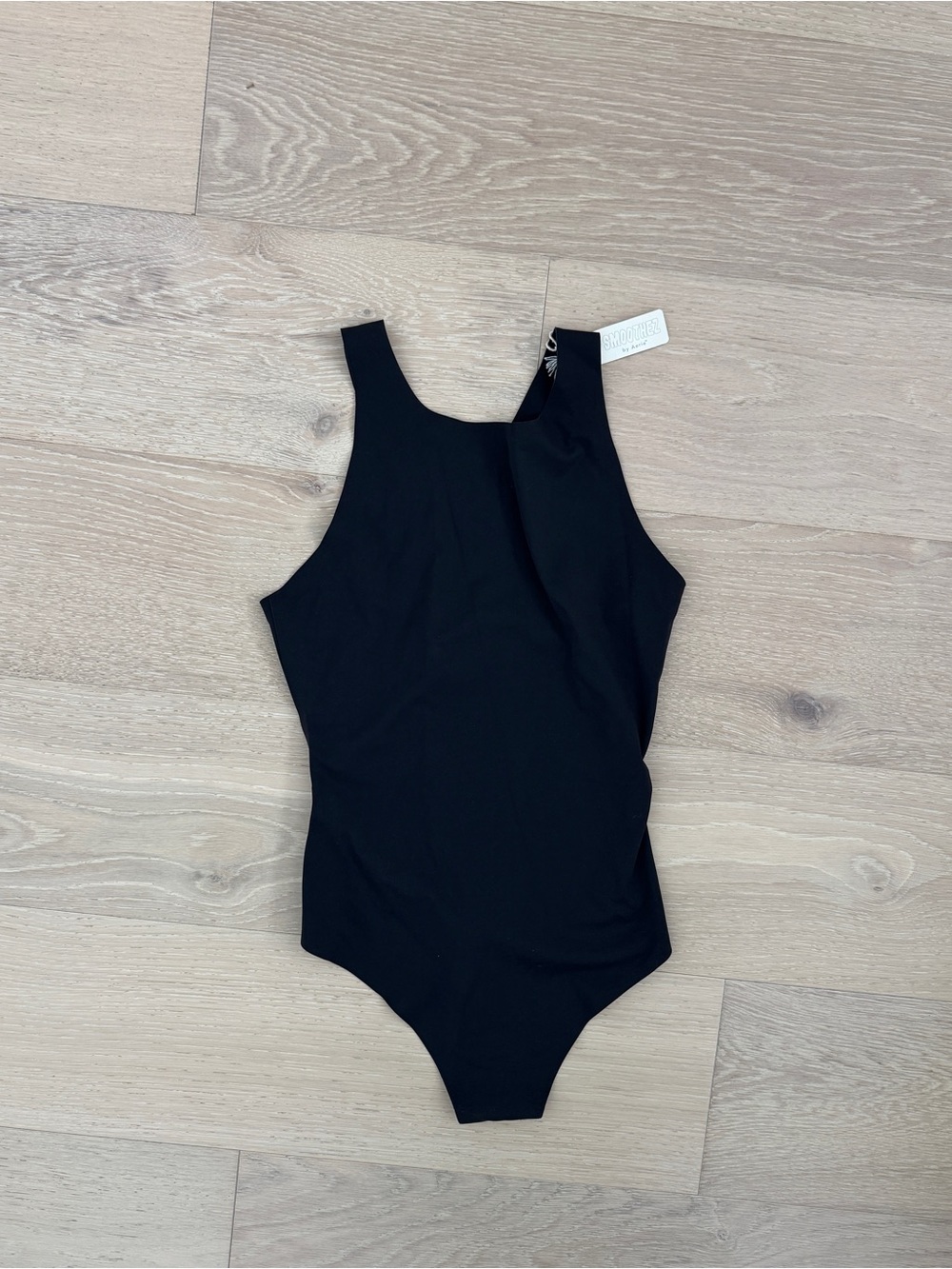 Aerie Women’s One Piece Bodysuit Black Solid Size M Mild Compression Wireless